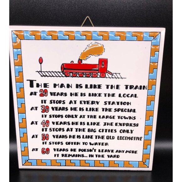 Set of Decorative Tiles, Couples, Funny Gift, Hand Painted in Greece - Picture 2 of 3